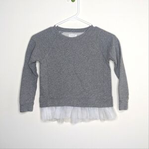 Crewcuts Ruffle Hem Sweater Top Shirt 6/7